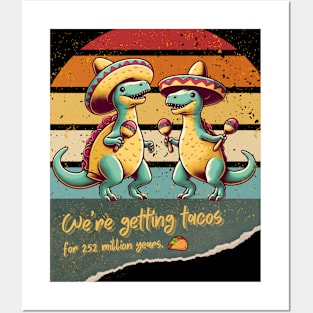 Funny Tacosaurus Brothers Posters and Art